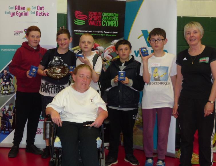  Sian Jones is pictured with competitors at the event, and looking smart in her Welsh kit.